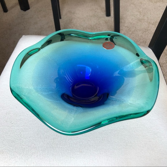 Set of 2! Made in Italy Murano Decorative Bowls - Picture 3 of 8